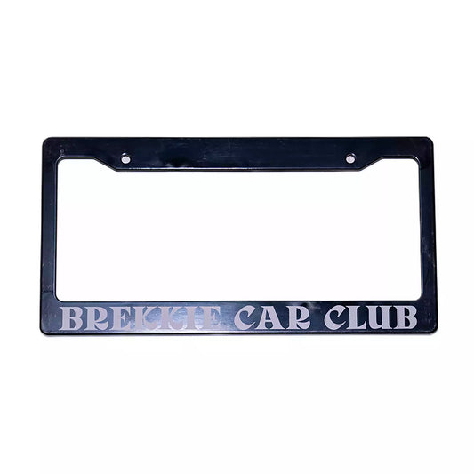 Brekkie Car Club License Plate Covers